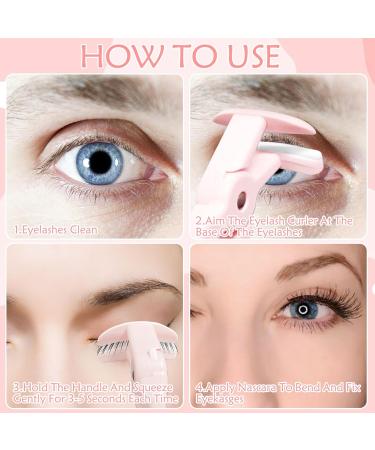 2 Style Eyelash Curler Pink Eyelash Curler Eye Curler for Lashes Eye Lash Curler with Extra Silicone Replacement Pads Eyelash Curler Kit for Women Girls Makeup Tool Suitable for Makeup Beginners - Buy Online on GoSupps.com