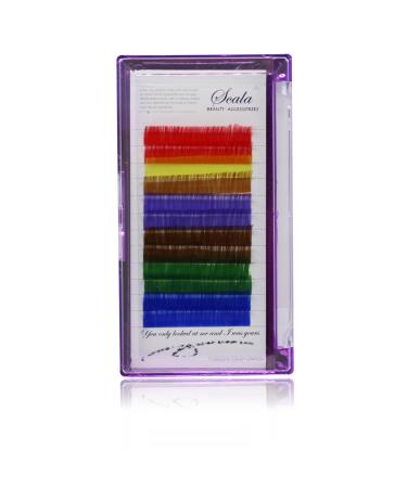 Colorful 3D Volume Lash Extensions | Individual Rainbow False Eyelashes 8-20mm - Buy Online - Buy Online on GoSupps.com