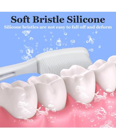 Newday Nano Toothbrushes - Soft Bristle Silicone Travel Set for Sensitive Teeth & Gums | Individually Wrapped | 3 Box Multi-Color - Buy Online on GoSupps.com