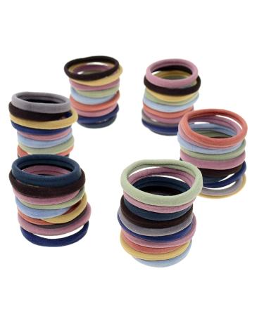 60 Pack Neutral Color Nylon Seamless Elastic Ponytail Holders - Women Hair Ties - Buy Online on GoSupps.com