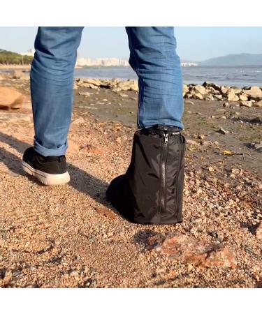 ARUNNERS Walking Boot Cover with Slip-Resistant Rubber Sole - Black Short Medium - Buy Online on GoSupps.com
