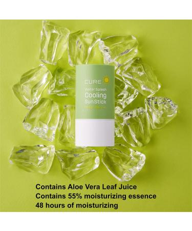 Kim Jeong Moon Aloe CURE Water Splash Cooling Sun Stick SPF 50+ PA++++ 23g | Soothing UV Protection Sunscreen - Buy Online on GoSupps.com