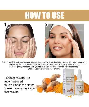 Turmeric Dark Spot Corrector Serum - Repair Face Serum for Bright Skin - Natural Moisturizing Formula - 2023 New Release (2PC-60ML) - Buy Online on GoSupps.com
