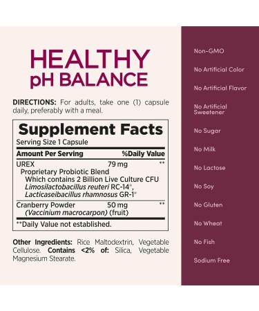 Nature's Bounty Probiotics for Women Vaginal Probiotics for Healthy pH Balance 2 Billion CFU Clinically Studied Strains Optimal Solutions pH Balance Pills 30 Vegetarian Capsules - Buy Online on GoSupps.com