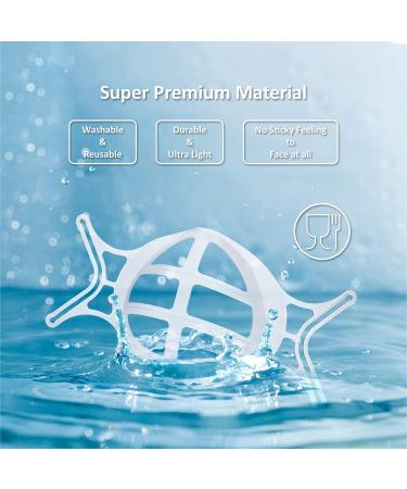 3D Mask Bracket | Mouth Guard for Cloth Mask | Inner Support Frame for Comfortable Breathing | Washable & Reusable 5 Pack - Buy Online on GoSupps.com