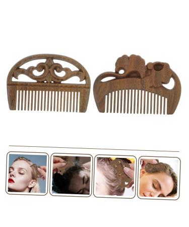 Beaupretty Green Sandalwood Combs for Men - Wooden Hairdressing Tools | 2-Pack - Buy Online on GoSupps.com