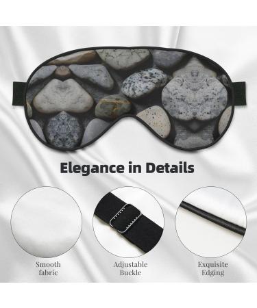 SSIMOO Pebble Stone Eye Mask | Soft Breathable Sleep Eye Patch for Women | Perfect for Travel & Relaxation - Buy Online on GoSupps.com