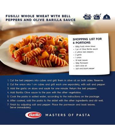 Barilla Pasta Sauce - Olives with 100% Italian Tomatoes 400 gm | Non - GMO Project Verified | Vegan | Gluten free | No added Colour or Presevatives Pasta 400 g (Pack of 1) - Buy Online on GoSupps.com