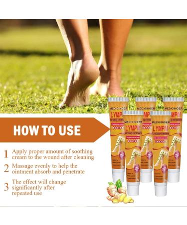 RGVai 5 PCS Mediginger Antiswelling Lymphunclog Ointment - Gingerlegs Anti Swelling Detoxing Ointment - Buy Online on GoSupps.com