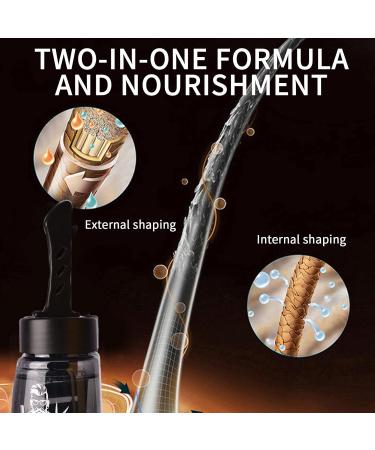 2 in 1 Styling Gel with Comb - Professional 2-in-1 Hair Wax Gel with Comb Long-Lasting Hair Lightweight Mens Hair Styling Gel Tool Fast Build Hair Styling Men's Oil Head One Comb Cool 300ml - Buy Online on GoSupps.com