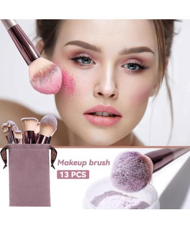 13-Piece Professional Makeup Brush Set | Face & Eye Cosmetics Brushes for Foundation Concealers & Blush | International Shipping Available - Buy Online on GoSupps.com