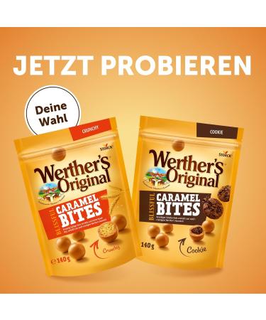 Buy Werther s Original Blissful Caramel Bites - Crunchy Crispy Air Balls in Creamy Caramel | 140g Pack - International Shipping Available - Buy Online on GoSupps.com
