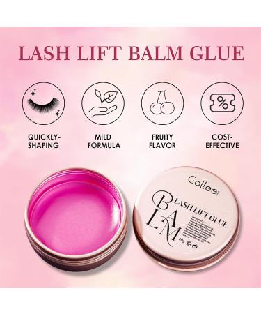 Lash Lift Glue Balm - Strong Adhesive for Eyelash & Eyebrow Perm 0.71Oz | Nourishing & Fruity Scented - Buy Online on GoSupps.com