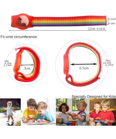 Dingfeiyu Airtag Wristband for Kids Adult Apple Airtag Waterproof Bracelet Adjustable Anti Lost Airtag Wristband Nylon for Toddler Child and Men Women (rainbow) - Buy Online on GoSupps.com