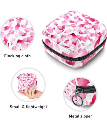 GIAPB Pink Petals Period Storage & Travel Bag - Sanitary Napkin Pouch & Makeup Organizer - Buy Online on GoSupps.com