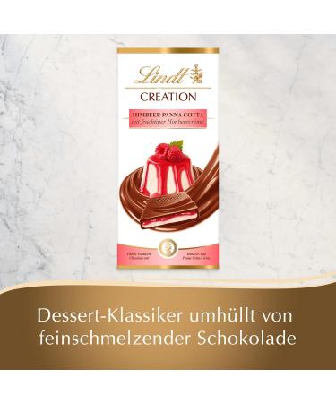  Lindt Lindt Chocolate Creation Raspberry Panna Cotta Gift Chocolate Bar 150g - Buy Online on GoSupps.com