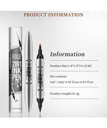 Eyebrow Pencil Eye Makeup Eyebrow Pen Natural Eyebrow Hair Long Lasting Liquid Eyebrow Pen Eyebrow Pencil (02) - Buy Online on GoSupps.com