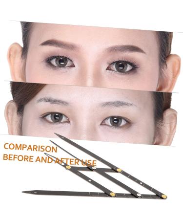 Ipetboom 7 Pcs Second Generation Scale Makeup Caliper Makeup Kits Eyebrow Measuring Rulers Makeup Tools Metal 25x5x0.6cmx7pcs Blackx7pcs - Buy Online on GoSupps.com