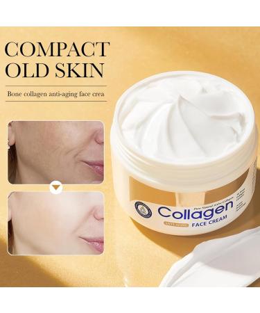 Face Cream Day & Night Skincare Anti-Wrinkle Collagen Face Cream Natural Anti Aging Face Moisturiser for Smooth and Elastic Skin Deep Hydrating Cream Firming Lines for Men & Women - Buy Online on GoSupps.com