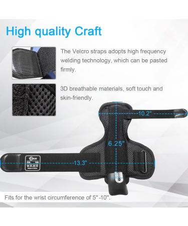 HKJD Thumb Splint Brace for Pain Relief and Immobilization - Adjustable Wrist Strap for Arthritis, De Quervain's, Carpal Tunnel - Black Upgrade - Buy Online on GoSupps.com