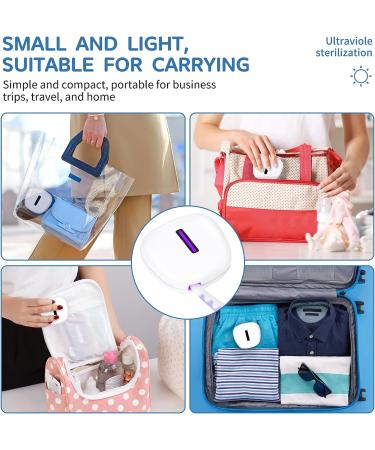 Rechargeable UV Sanitizer Toothbrush Case - Kills 99.9% of Germs - Portable Mini Holder for All Toothbrushes - Ideal for Home and Travel - Buy Online on GoSupps.com