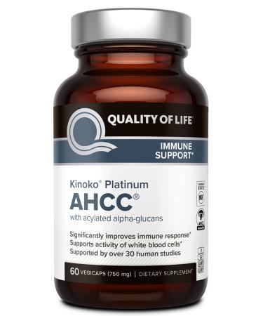 Quality of Life Labs Kinoko Platinum AHCC 750 mg 60 Vegicaps
