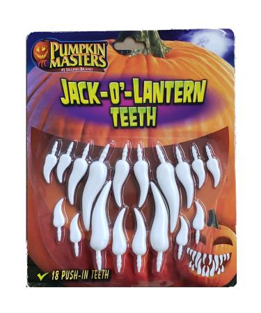Pumkin Masters Pumpkin Masters America's Favorite Halloween Decorating Jack O Lantern Teeth Kit, Packaging May Vary
