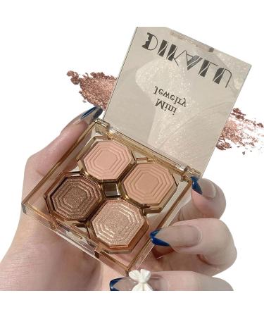 XGZ Eyeshadow Makeup Shimmer Glitter Eye Shadow Long Lasting Self-Adhesive Eye Shadow Neutral Cosmetic Eye Shadow 4 Colors - Buy Online on GoSupps.com