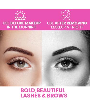 Advanced Eyelash & Brow Growth Serum - 6 month Supply for Length, Volume & Thickness | Biotin, Peptides, Keratin | Promotes Lush, Healthy & Thick Lashes - Buy Online on GoSupps.com