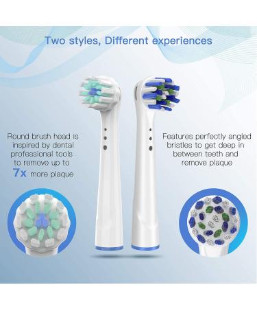 Replacement Toothbrush Heads for Oral B 8 Pack - Precision Clean Compatible with 7000Pro 10009600500030008000 - Buy Online on GoSupps.com