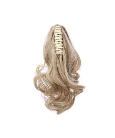 S-NOILITE 30cm Voluminous Hair Extensions | Corrugated Ponytail Braid & Claw | Dark Blonde & Bleached Blonde Mix - Buy Online on GoSupps.com