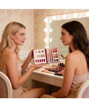 Eyeshadow Palette 52 Colors Matte Shimmer and Highlighter - Waterproof Blush and Highlighter Kit - For Women Daily Use Evening Stage Performance and Skin Care - Buy Online on GoSupps.com