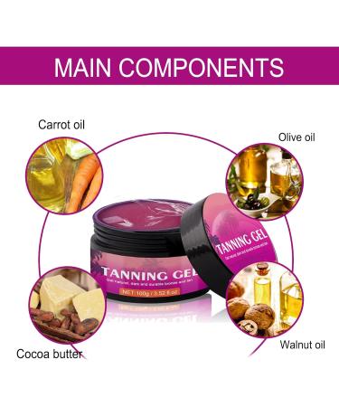 Tanning Cream Tanning Accelerator Cream Effective in Sunbeds & Outdoor Sun Achieve a Natural Tan with Natural Ingredients - Buy Online on GoSupps.com