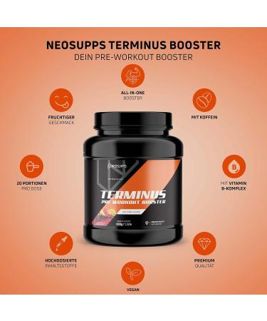 Neosupps Pre Workout Booster | 600g Fruit Punch - Boost Strength Endurance & Focus for Training - Buy Online on GoSupps.com