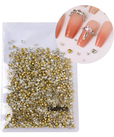 FEIlei Clear Nail Rhinestones 3D Nail Gems Nail Diamonds Pointed Back Nail Stones - Buy Online on GoSupps.com