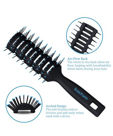 Men's Hair Styling Set - Vent Brush, Round Hair Roller, Comb for Quiff, Pompadour, Slicked-back, Undercut - Buy Online on GoSupps.com
