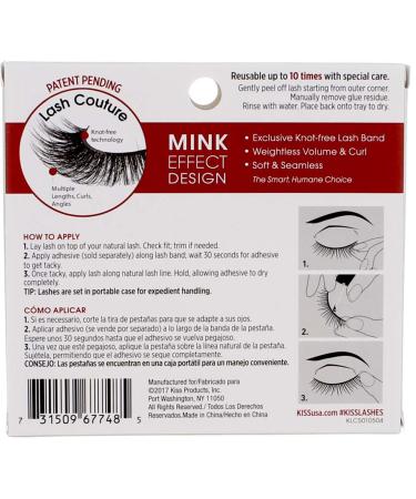 KISS LASH COUTURE SINGLES - Gala 1 Pack | Dramatic Eyelashes for Stunning Look - Buy Online on GoSupps.com