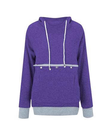 Women Long sleeve sweater hoodies with cat dog big bag cat bag sweater with zipper dog cat bag bag sweatshirt sweater hoodie women warm long-sleeved shirt cat sweater x-09 xl