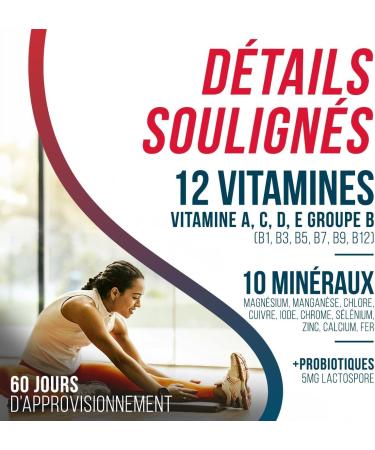 AS American Supplement - Multivitamin combo with probiotics - 100g - 60 capsules - Contains LactoSpore - Promotes gut microbiota and general well-being - Buy Online on GoSupps.com