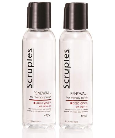Scruples Renewal Hair Therapy Polish Gloss with Argan Oil 60 ml / 2 oz Pack of 2