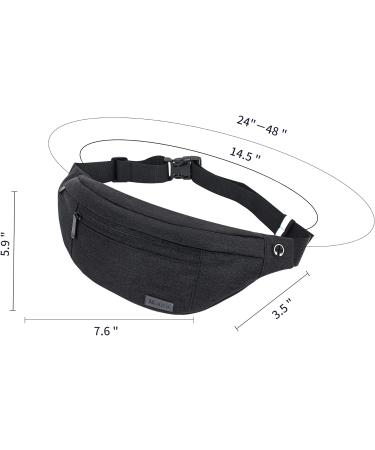 Big Crossbody Belly Pocket Belt Bag - Waterproof Hip Bag for Men & Women | Large Cell Phone & Money Belts for Camping Hiking & Fitness - Buy Online on GoSupps.com