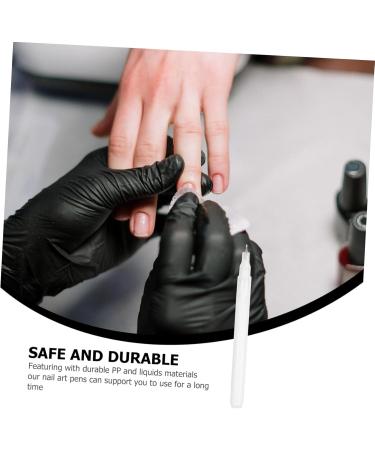 Healeved 1pc Nail Art Graffiti Pen Nail Art Tool Manicure Drawing Pen Waterproof Graffiti Pen Fingernail Painting Tool Dreadlocks Hair Tie Nail Doodling Pen Major White Drawing Tool Pp Miss 13x1cm White - Buy Online on GoSupps.com