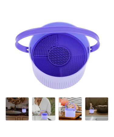 3-in-1 Makeup Brush Cleaner & Organizer | Silicone Cleaning Mat & Storage Bowl for Air Drying | International Shipping - Buy Online on GoSupps.com