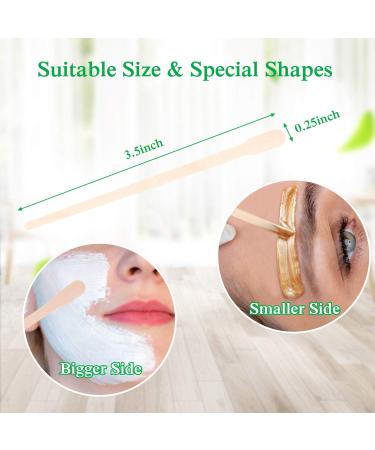 200 Pcs Eyebrow Wax Sticks | Wood Wax Applicator Spatulas for Hair Removal and Crafts - Buy Online on GoSupps.com