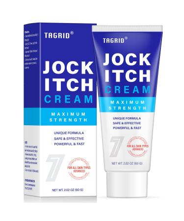 TAGRID Jock Itch Cream, Jock Itch, Tinea Cruris, Jock Itch Cream Extra Strength for Men & Women, Tinea Corporis, Itch Cream - Powerful & Fast - 60g