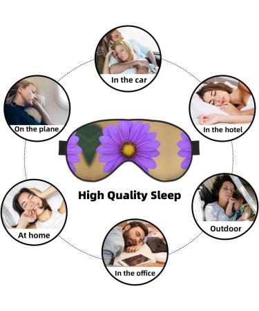 Purple Flower Sleep Mask - Adjustable Breathable & Fashionable Eye Mask for Ultimate Comfort | International Shipping Available - Buy Online on GoSupps.com