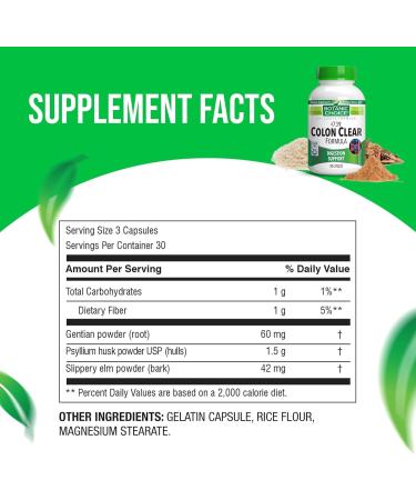 Botanic Choice Colon Clear Formula - 180 Capsules for Superior Colon Cleanse and Regular Bowel Movements - Buy Online on GoSupps.com