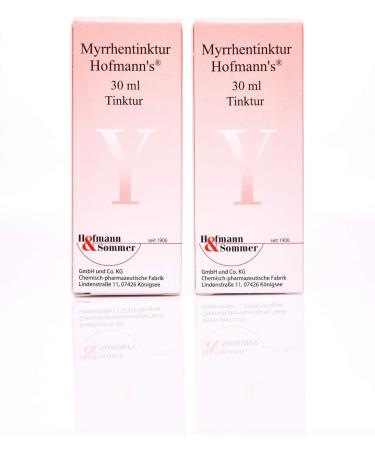 Myrrh Tincture - Hofmann's Herbal Mouth & Throat Therapy (2x30ml) - Soothing Relief for Oral Care - Buy Online on GoSupps.com