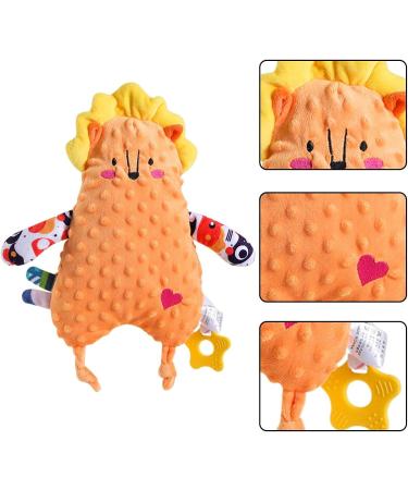 Voiakiu Safety Blanket & Baby Crinkle Toy - Cute Lele Lion Sensory Teether for 0-12 Months - Buy Online on GoSupps.com