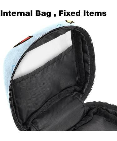 Buy Cute Fish Pattern Women's Binding Bags | Tampon Storage & Zip Pockets - Multi-Functional Menstrual Bags - Buy Online on GoSupps.com